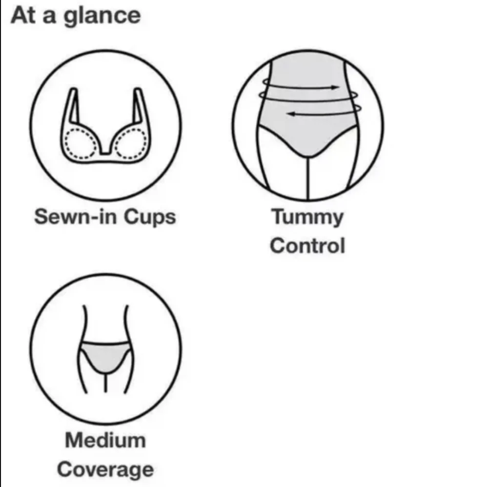 Kona Sol Red Tummy Control One-Shoulder Swim One Piece - Picture 3 of 3